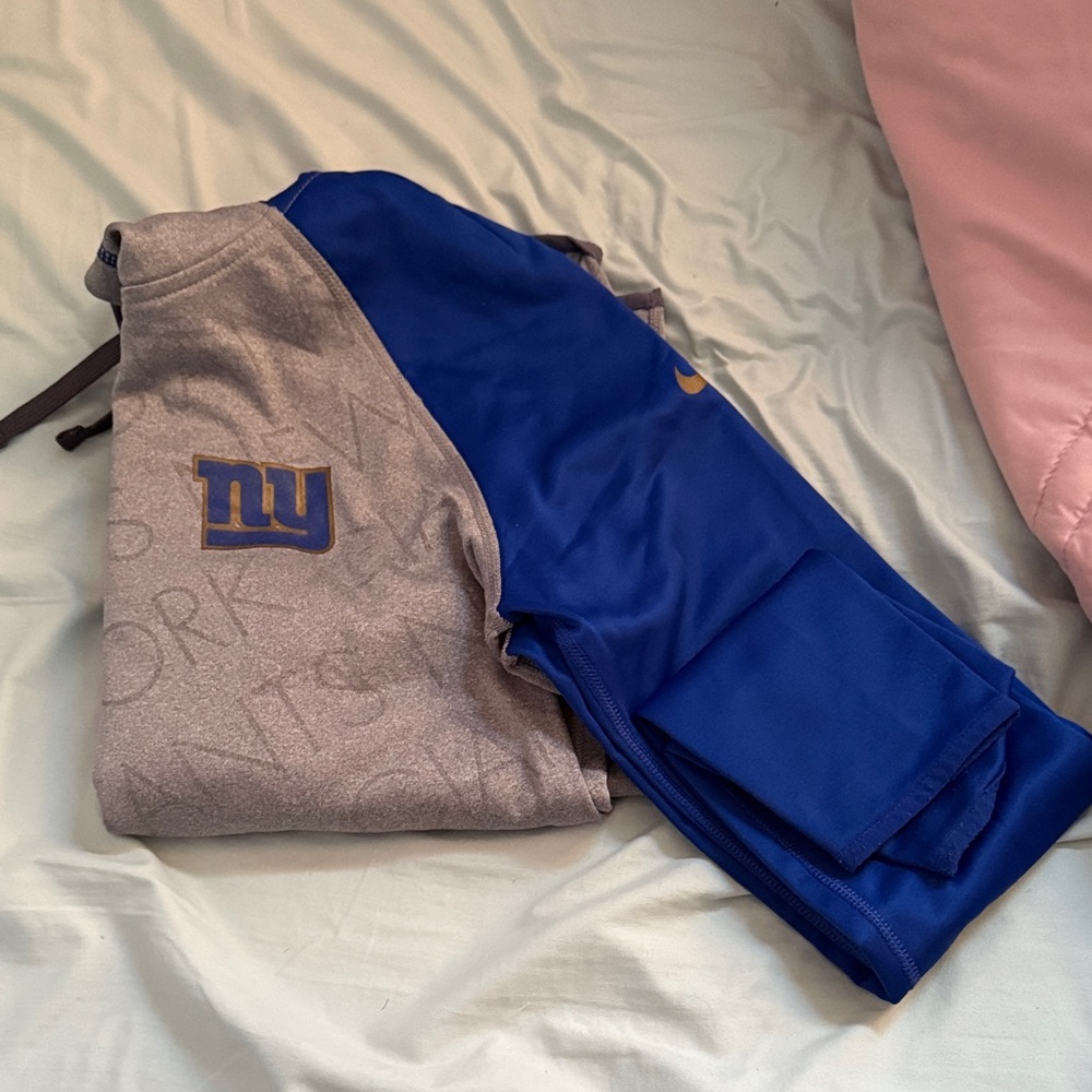 Nike Blue and Gray Athletic Jacket New York Giants